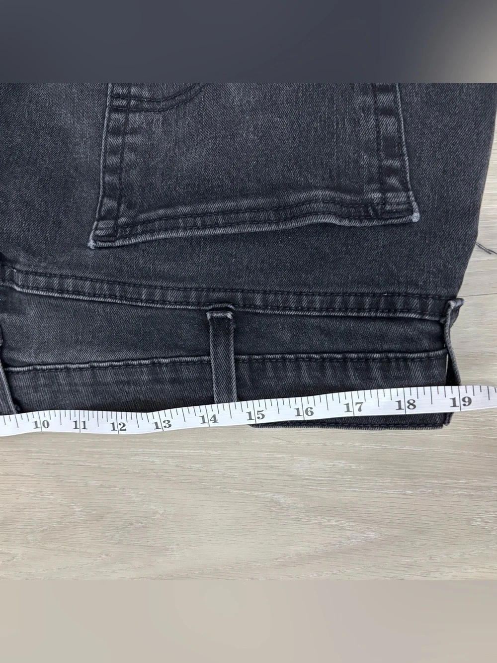 Levi's 514 Straight Black Wash Stretch Jeans Men's W38 L32 Dark Wash Denim